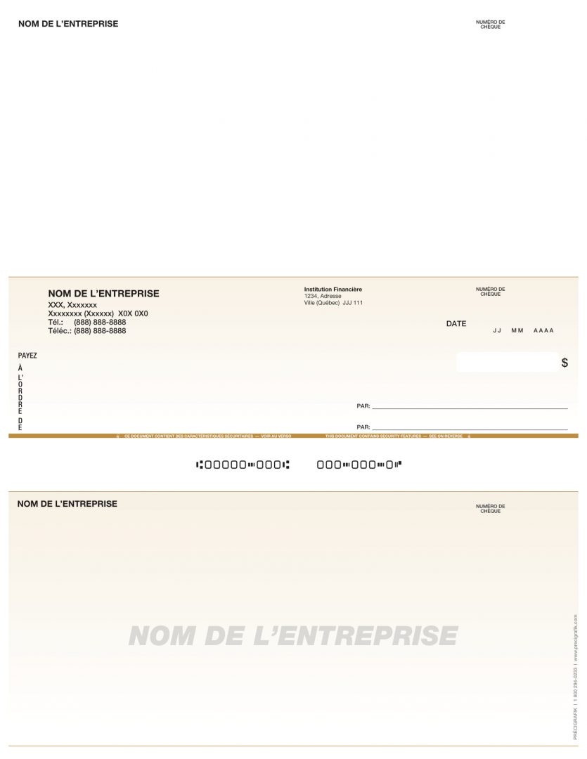Specimen De Cheque Desjardins