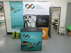 kiosques d'exposition