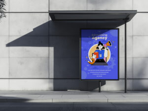 affiche rétroéclairée